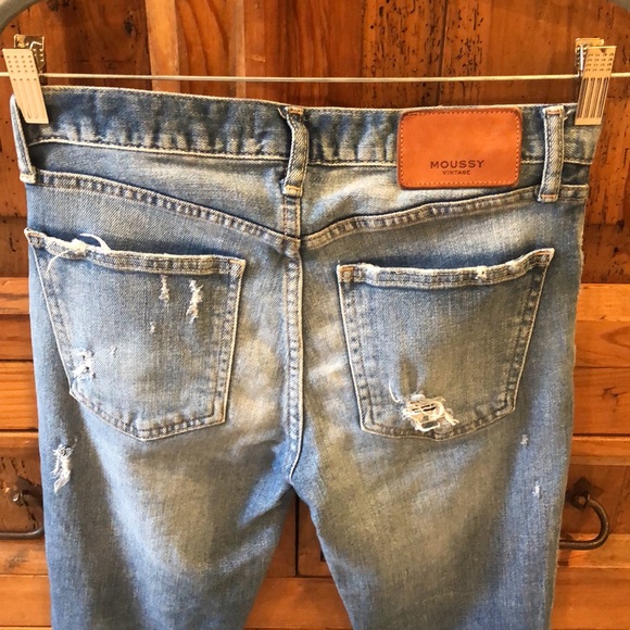 MOUSSY VINTAGE DISTRESSED GLENDELE SKINNY JEANS - Picture 9 of 11